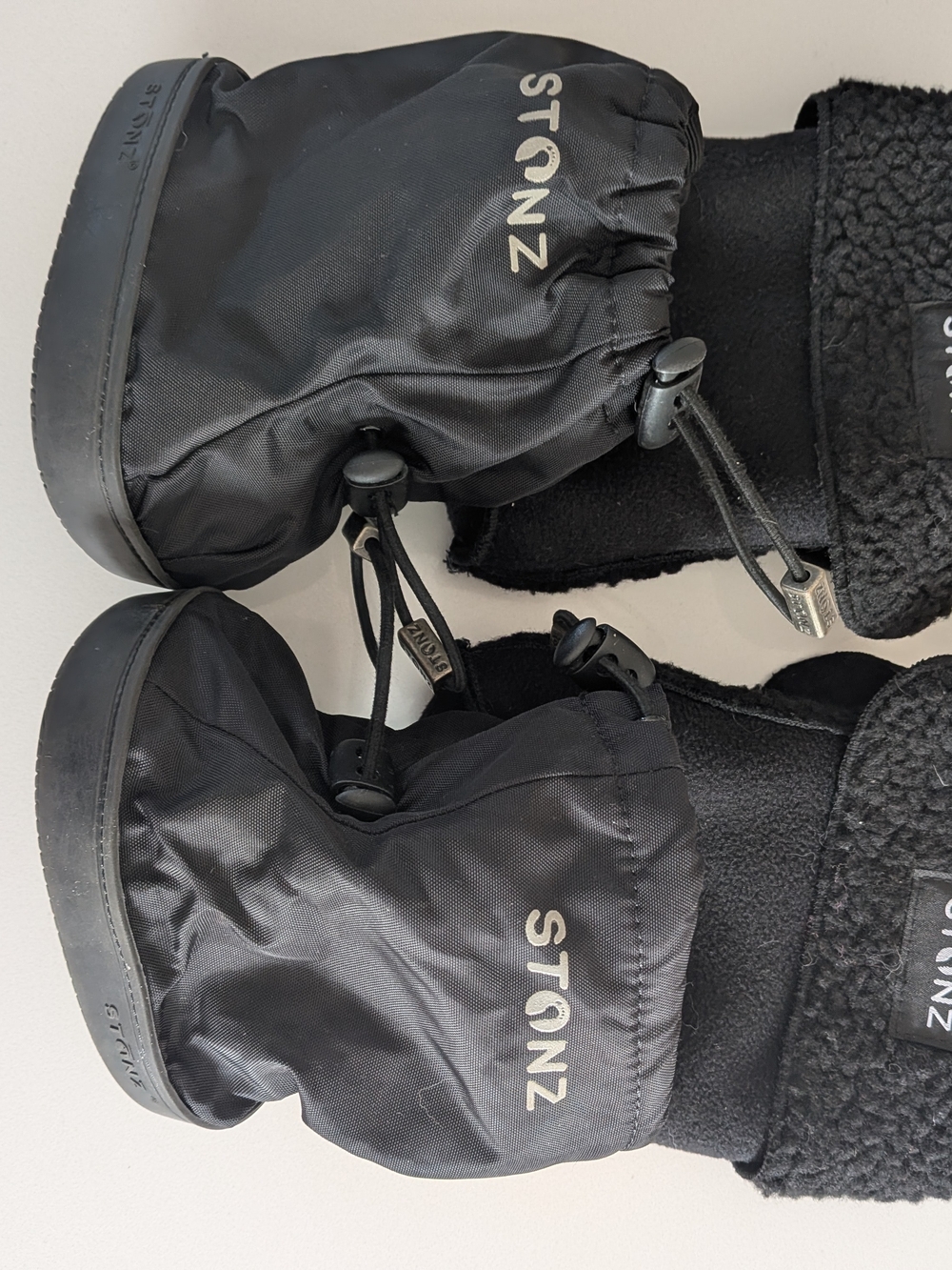 Stonz Kids Waterproof Black Booties - Cozy Outdoor Footwear